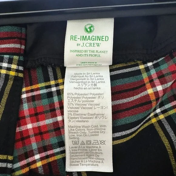 J. CREW Factory full-length Ruby pant in Stewart tartan plaid - size 16 - Picture 5 of 6